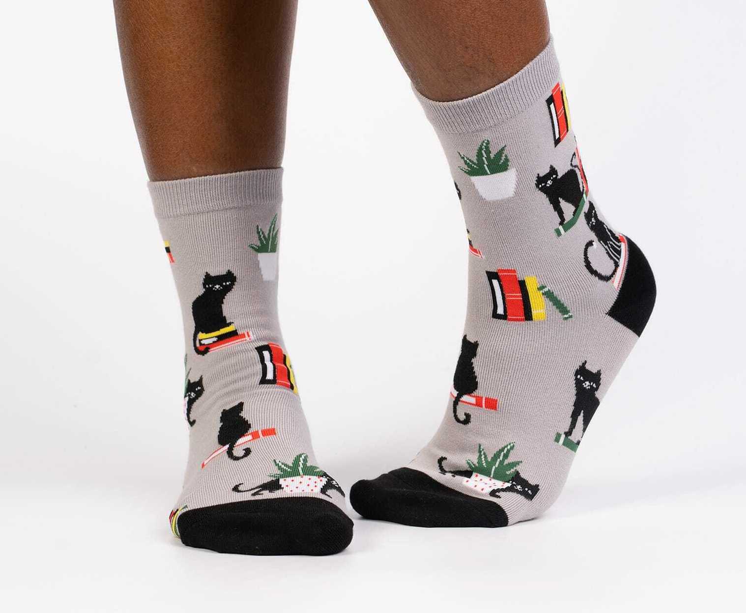 Booked For Meow Women's Crew