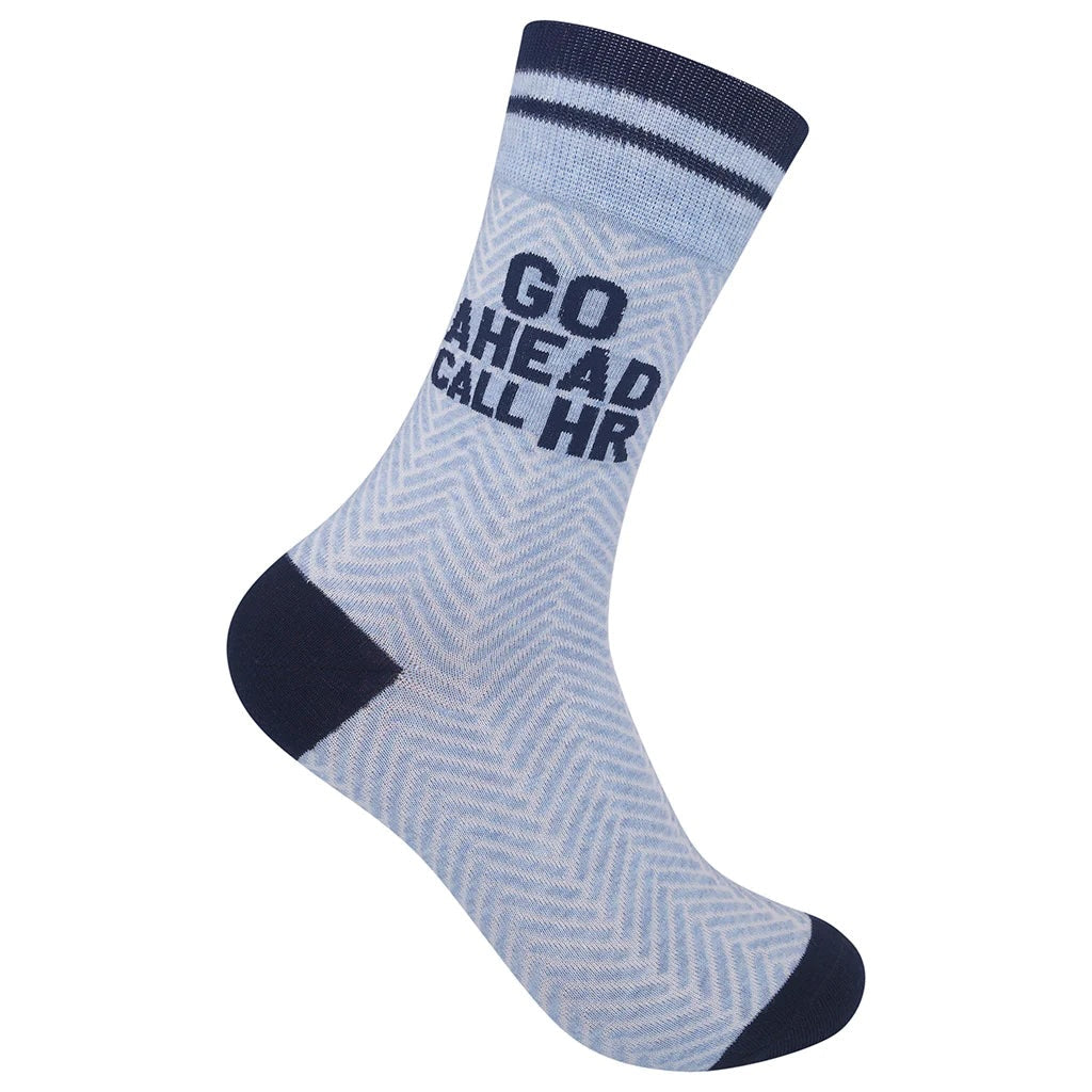 GO AHEAD Call HR Unisex Crew Socks