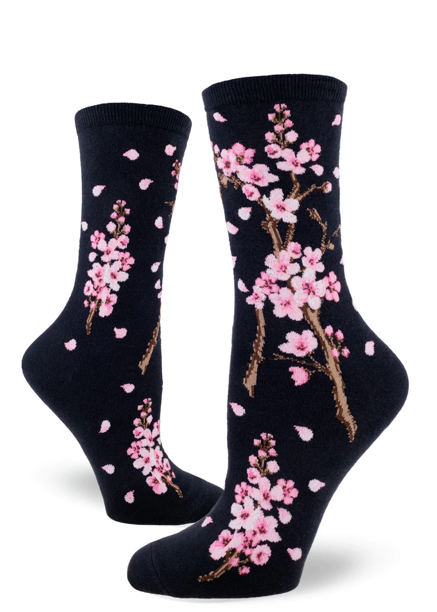 Cherry Blossoms (Navy) Women's Crew